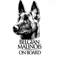 Belgian Malinois Vinyl Decal Sticker For Window Mechelaar Shepherd Dog