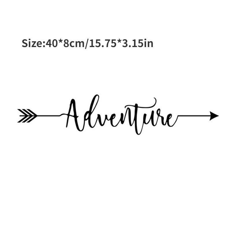 Reflective Body Stickers Adventure English Car Glass Flower Mountain Stickers