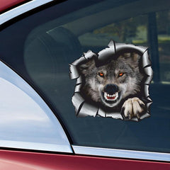 3D Wolf Car Sticker Waterproof Vinyl Decal Car Accessories Decor