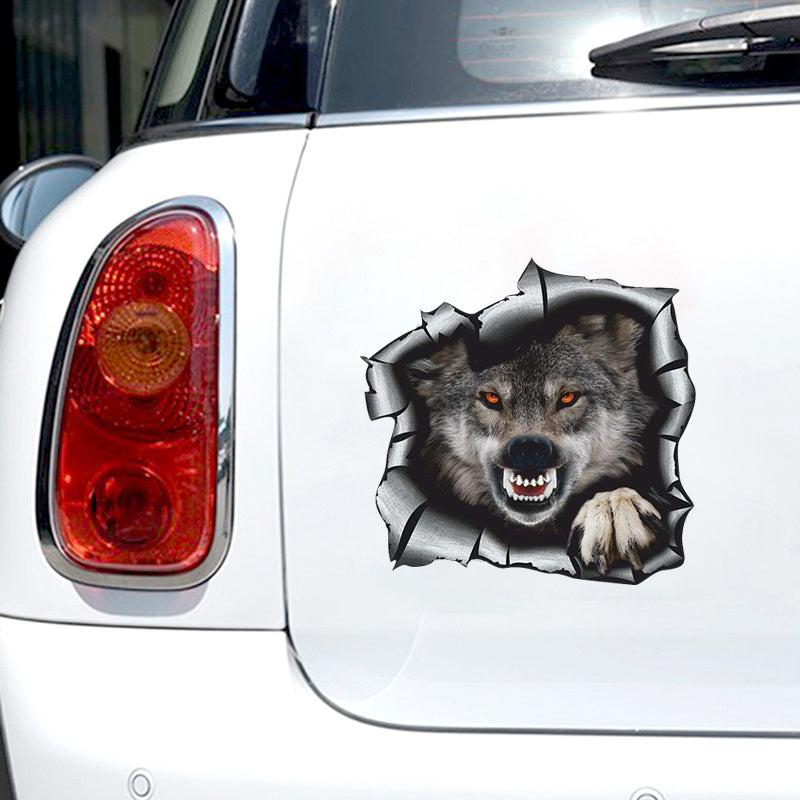 3D Wolf Car Sticker Waterproof Vinyl Decal Car Accessories Decor