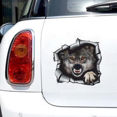 3D Wolf Car Sticker Waterproof Vinyl Decal Car Accessories Decor