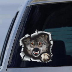 3D Wolf Car Sticker Waterproof Vinyl Decal Car Accessories Decor