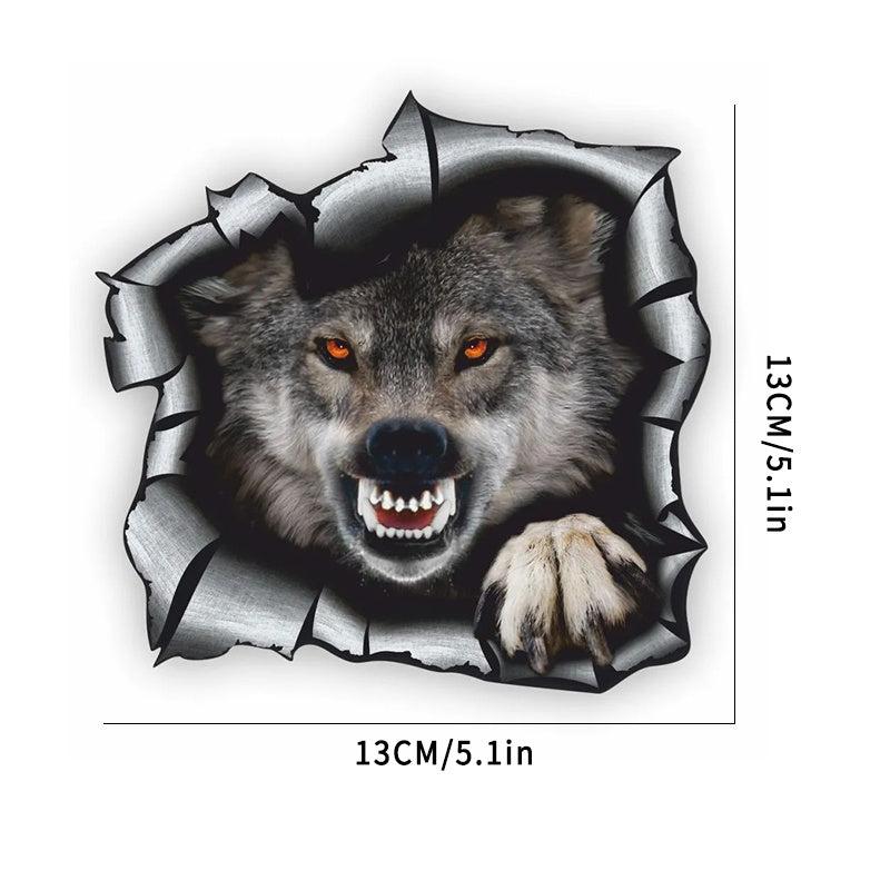 3D Wolf Car Sticker Waterproof Vinyl Decal Car Accessories Decor
