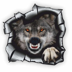 3D Wolf Car Sticker Waterproof Vinyl Decal Car Accessories Decor