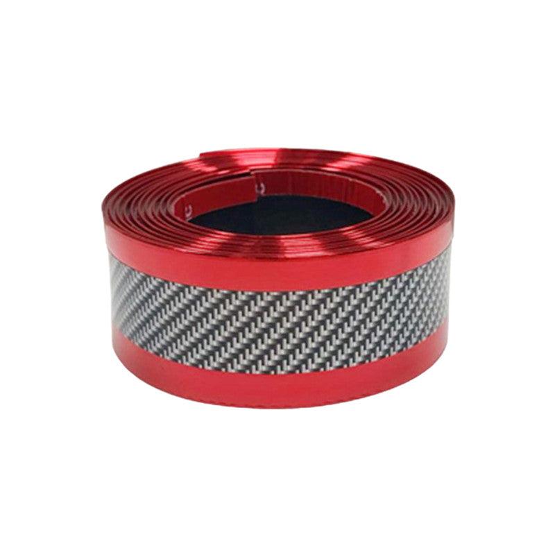 Car Door Sill Protection Strip Carbon Fiber Style Anti-scratch Stickers