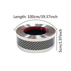 Car Door Sill Protection Strip Carbon Fiber Style Anti-scratch Stickers