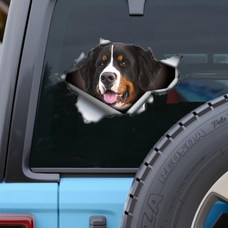 Bernese Mountain Dog Car Sticker Reflective Waterproof Pet Decal