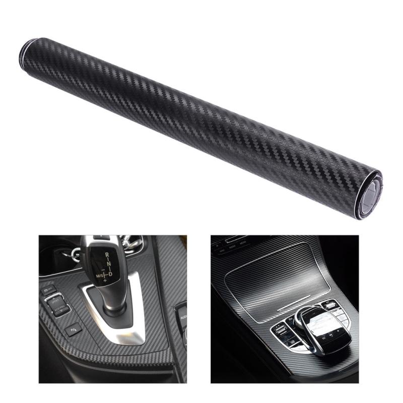3D Carbon Fiber Vinyl Wrap 30cmx127cm Automotive Film Car Stickers