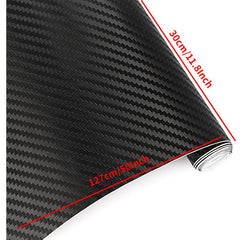 3D Carbon Fiber Vinyl Wrap 30cmx127cm Automotive Film Car Stickers