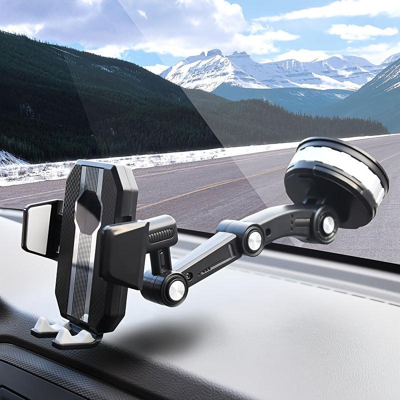 360 Retractable Car Phone Holder Shockproof Mobile Stand