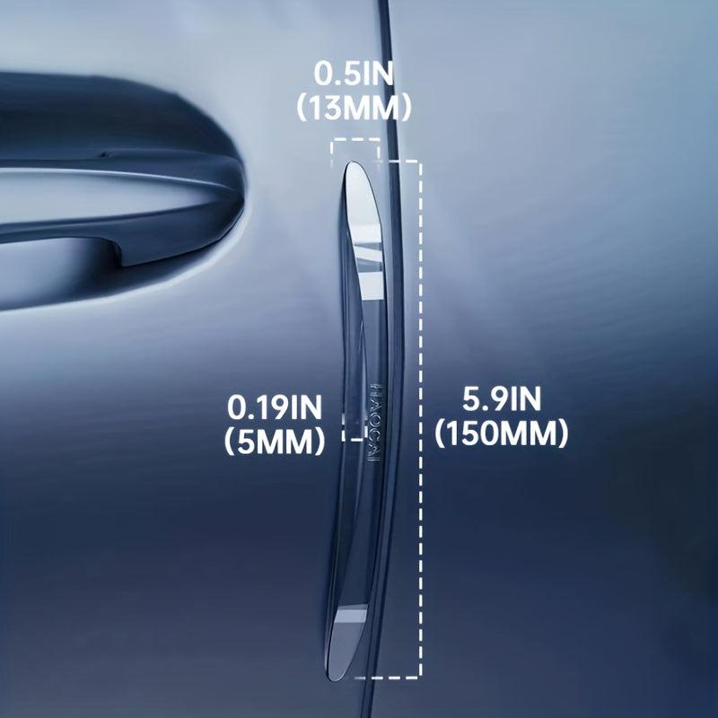 4pcs Car Anti-collision Strip Door Protection Transparent Decoration