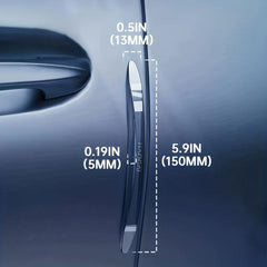 4pcs Car Anti-collision Strip Door Protection Transparent Decoration