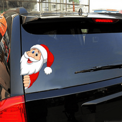 Christmas Festive Window Glass Stickers Santa Claus Car Stickers