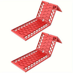 2pcs Car Escape Board Anti-skid Road Trip Snow Mud Tire Emergency Self-rescue