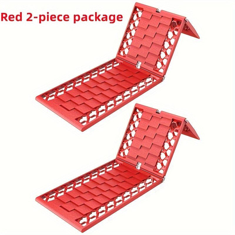 2pcs Car Escape Board Anti-skid Road Trip Snow Mud Tire Emergency Self-rescue