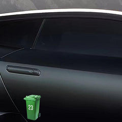 Waterproof Vinyl Car Stickers for Trash Can Door Numbers