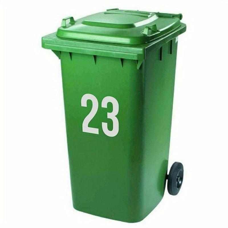 Waterproof Vinyl Car Stickers for Trash Can Door Numbers
