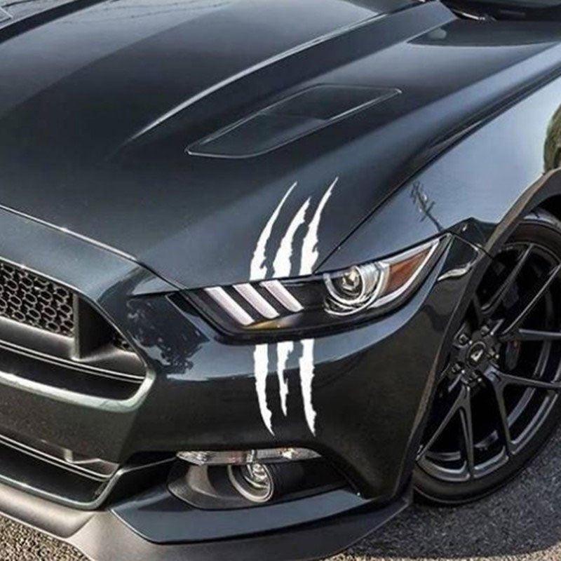 1pc Reflective Monster Claw Scratch Stripe Headlight Decal Car Stickers