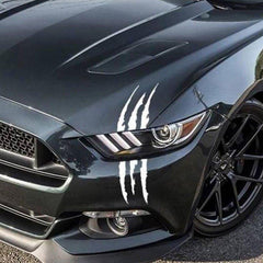 1pc Reflective Monster Claw Scratch Stripe Headlight Decal Car Stickers
