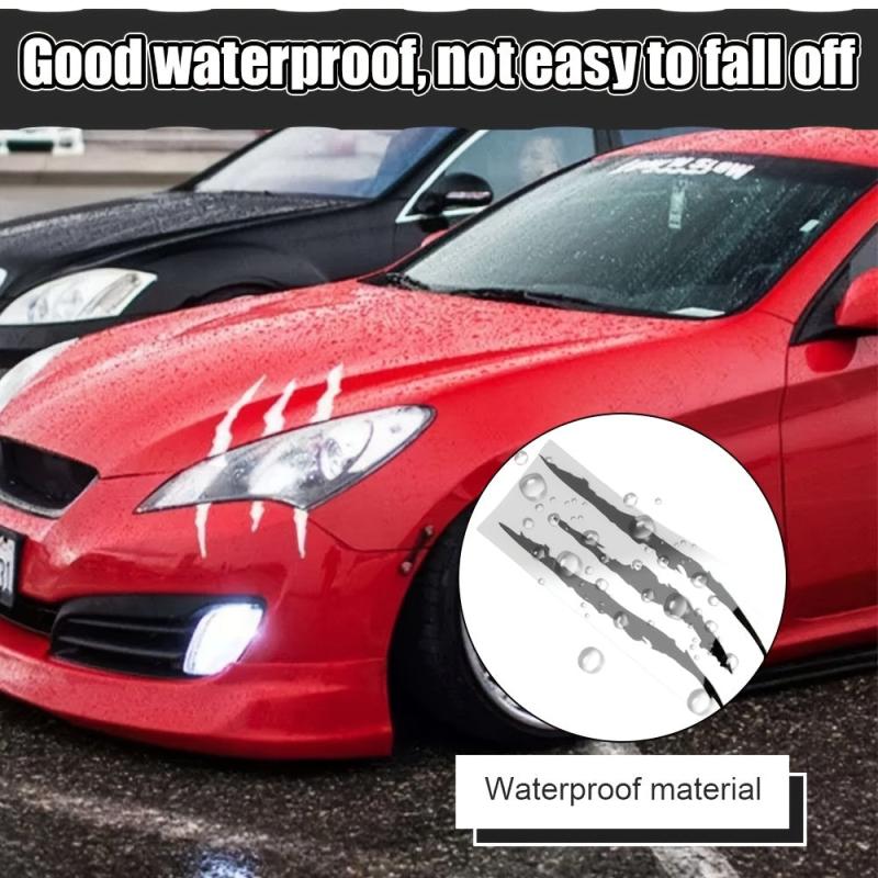 1pc Reflective Monster Claw Scratch Stripe Headlight Decal Car Stickers