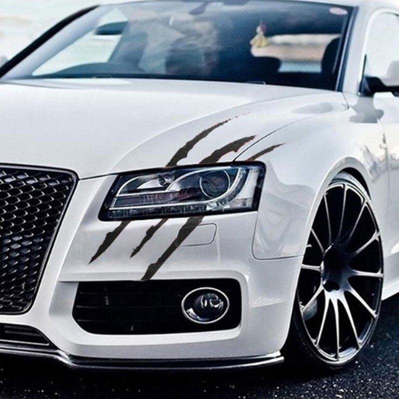 1pc Reflective Monster Claw Scratch Stripe Headlight Decal Car Stickers