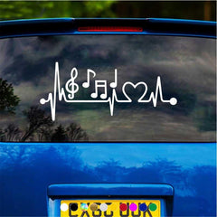 Heartbeat Music Car Stickers for Car Styling Decoration