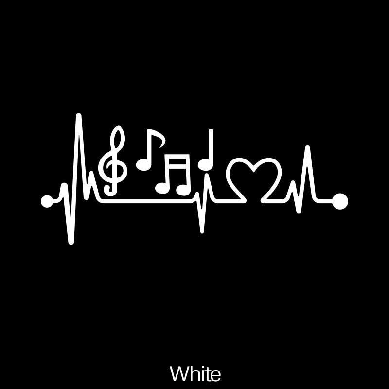 Heartbeat Music Car Stickers for Car Styling Decoration