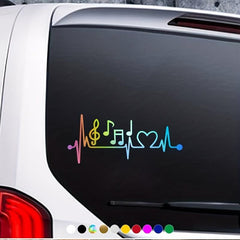 Heartbeat Music Car Stickers for Car Styling Decoration