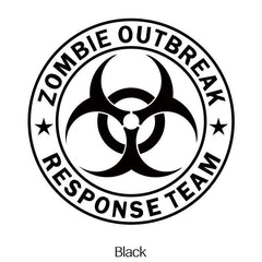 Reflective Zombie Outbreak Funny Car Window Decal