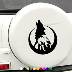 Moon & Wolf Car Stickers - Unique Style for Your Vehicle