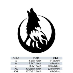 Moon & Wolf Car Stickers - Unique Style for Your Vehicle