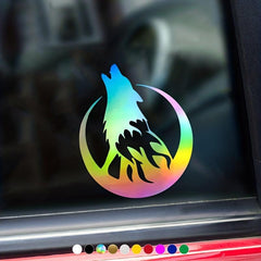 Moon & Wolf Car Stickers - Unique Style for Your Vehicle