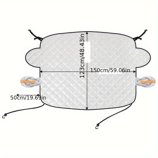 Windshield Magnetic Snow Cover Protective Outdoor Frost Sun Protection