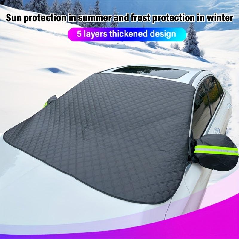 Car Snow Cover Sunblock Heat Insulation for Winter