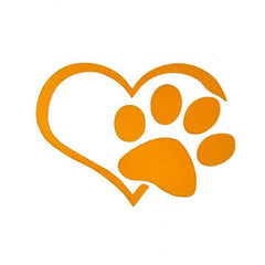 Heart Paw Car Decal Sticker