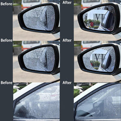 2Pcs Car Rainproof Sticker Anti Fog Mirrors for Trucks & Buses