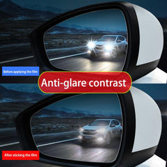 2Pcs Car Rainproof Sticker Anti Fog Mirrors for Trucks & Buses