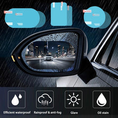 2Pcs Car Rainproof Sticker Anti Fog Mirrors for Trucks & Buses
