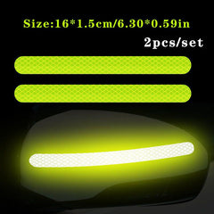 Motorcycle Anti-Collision Strip Tape Set with Mirror Stickers