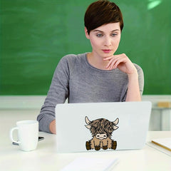 Highland Cow Car Stickers DIY Decal For Motorcycle Laptop & More