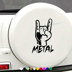 Rugby Metal Truck Rock On Car Stickers Personality Car Styling