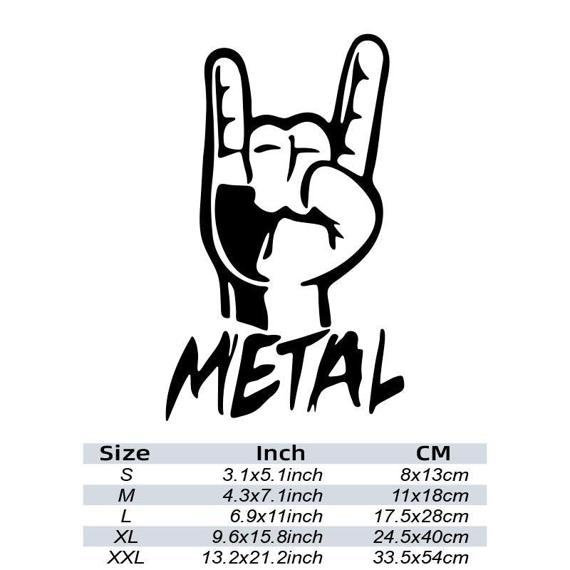 Rugby Metal Truck Rock On Car Stickers Personality Car Styling