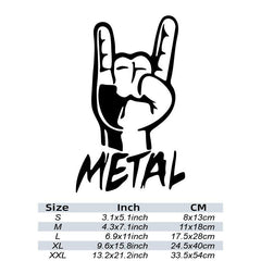 Rugby Metal Truck Rock On Car Stickers Personality Car Styling