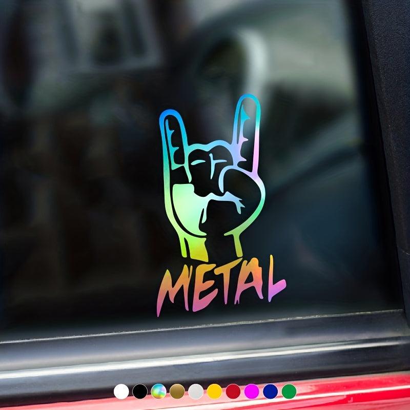 Rugby Metal Truck Rock On Car Stickers Personality Car Styling