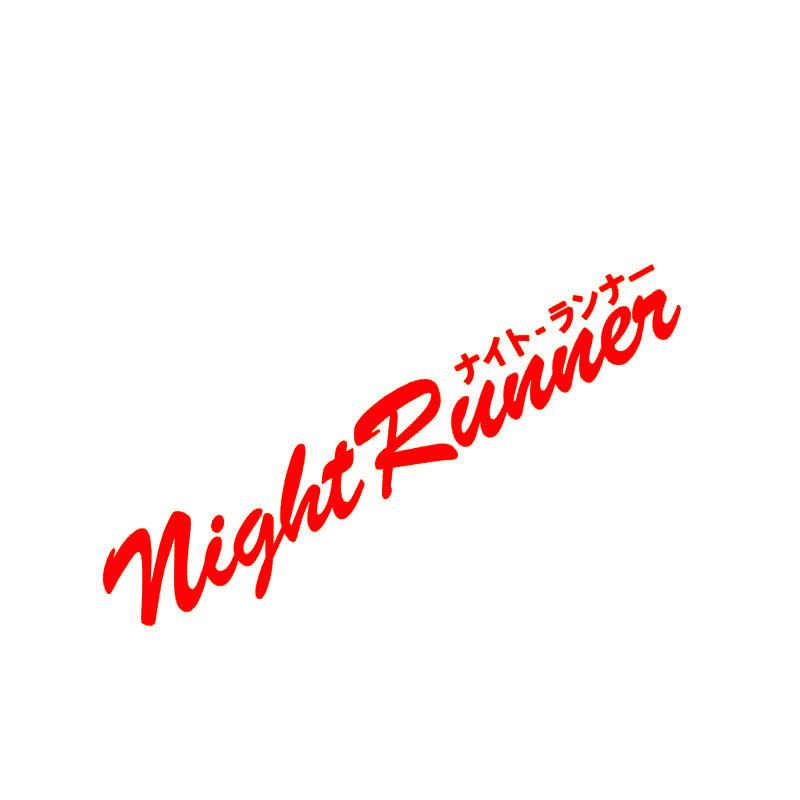 Night Runner HellaFlush Style Racing Windshield Decal Reflective Sticker