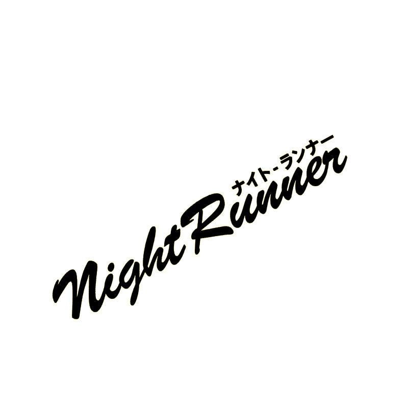 Night Runner HellaFlush Style Racing Windshield Decal Reflective Sticker
