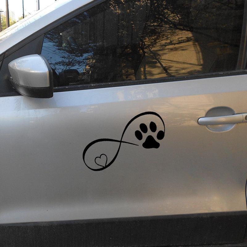Cat Paw Love 3D Car Window Sticker Funny Creative Styling