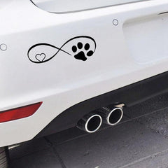 Cat Paw Love 3D Car Window Sticker Funny Creative Styling
