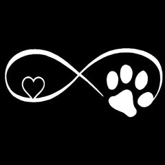 Cat Paw Love 3D Car Window Sticker Funny Creative Styling