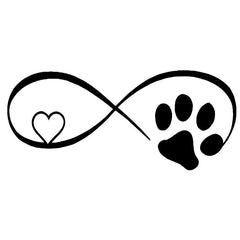 Cat Paw Love 3D Car Window Sticker Funny Creative Styling